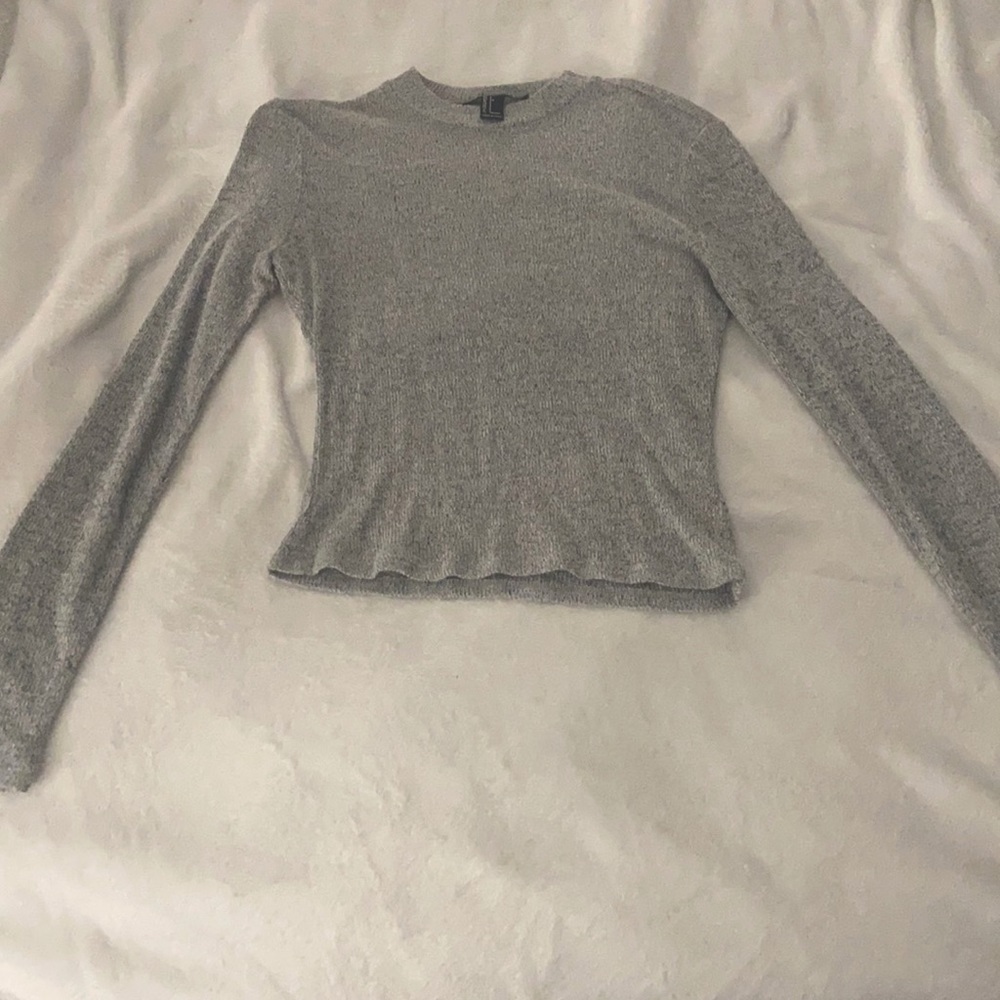 Long sleeve long crop top